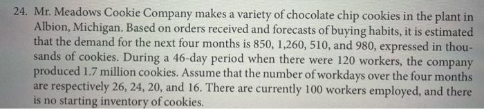 Please use information from 24 to solve problem