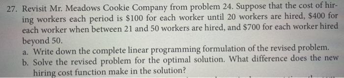 Please use information from 24 to solve problem