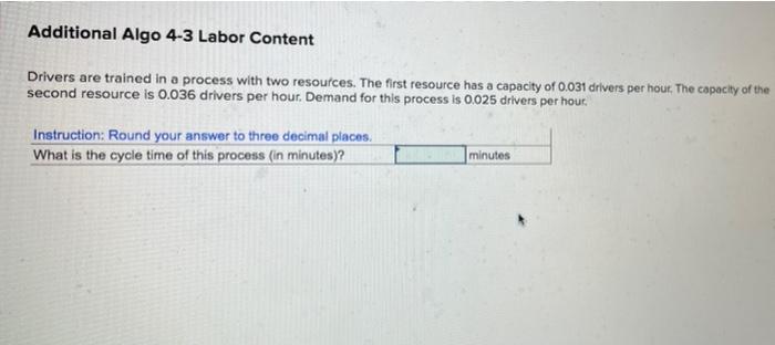 answer 3,602.151 is incorrect Additional Algo 4-3