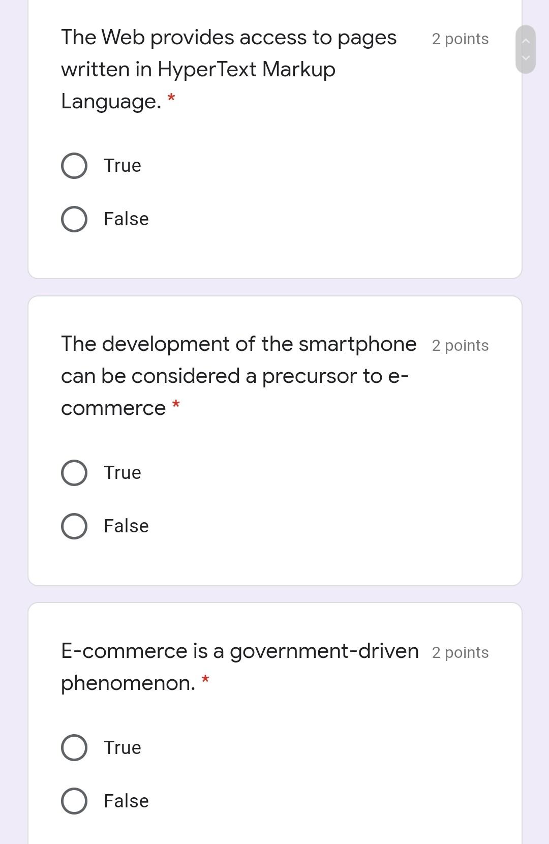 2 points The Web provides access to pages written