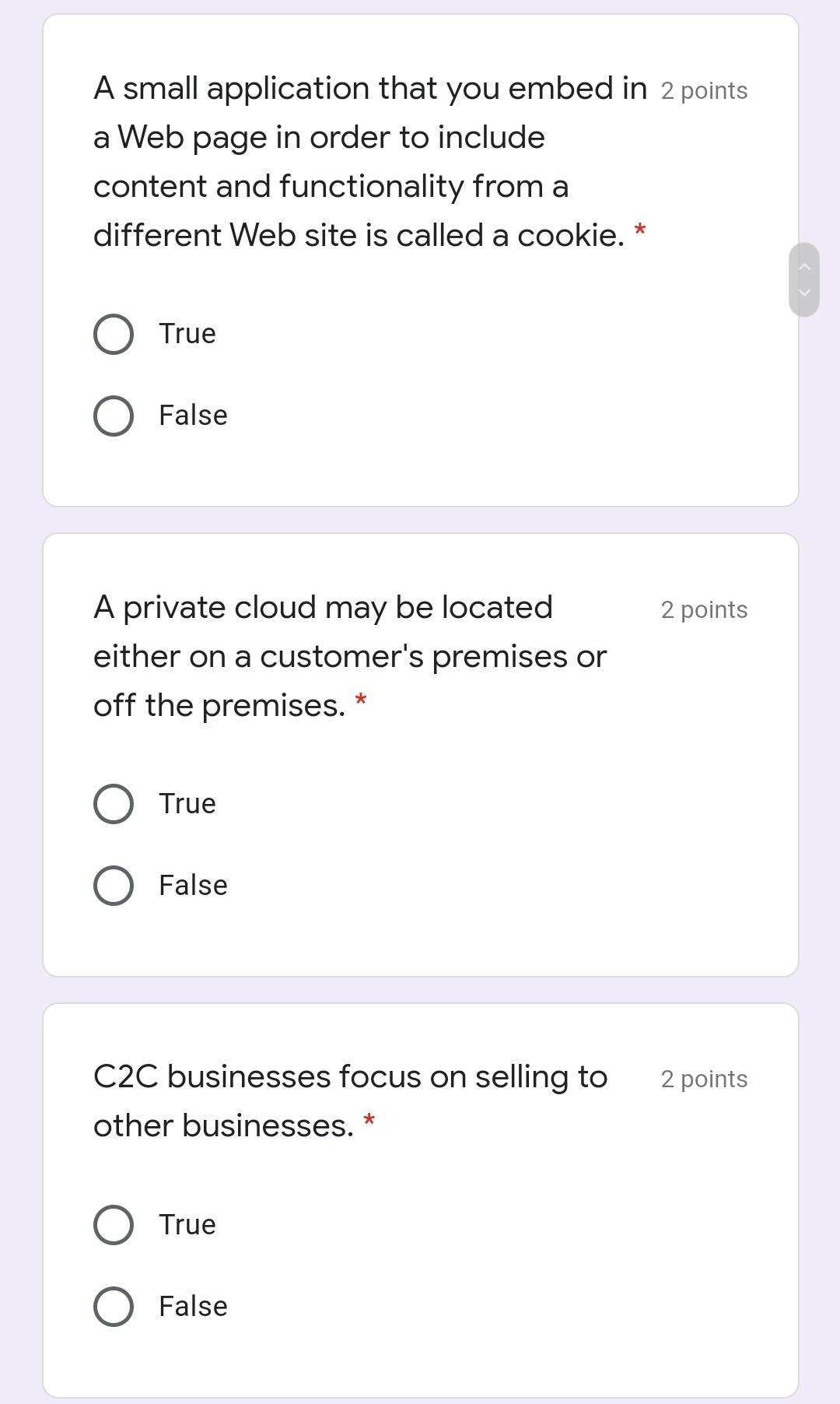 2 points The Web provides access to pages written
