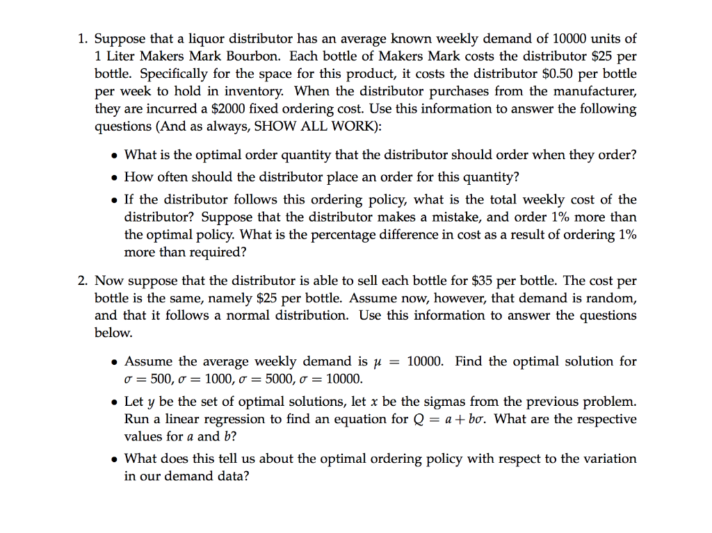 Hi, I only need question 2 a b and c 1. Suppose