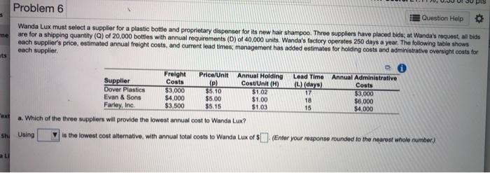 only need answer for part b on question 7 Problem