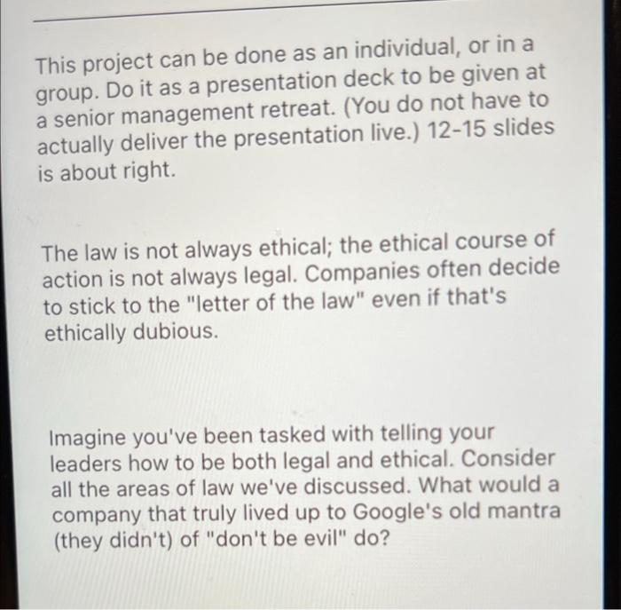 This project can be done as an individual, or in