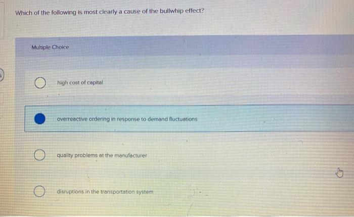 Which of the following is most clearly a cause of