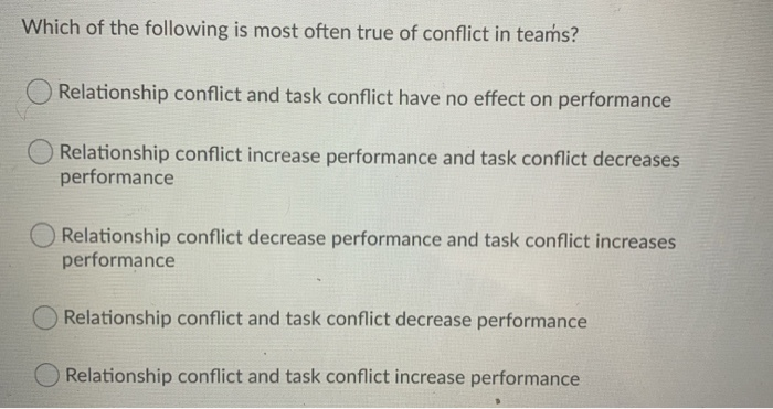 Which of the following is most often true of