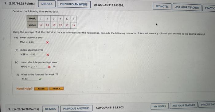 Consider the following time series data. Using
