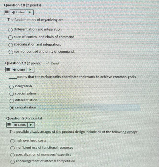 The fundamentals of organizing are