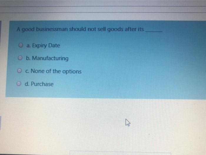 If a person is honest in his business dealings,