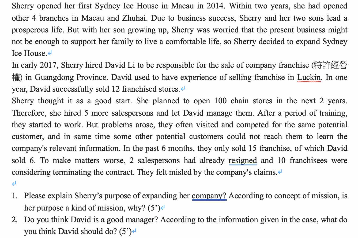 Sherry opened her first Sydney Ice House in Macau