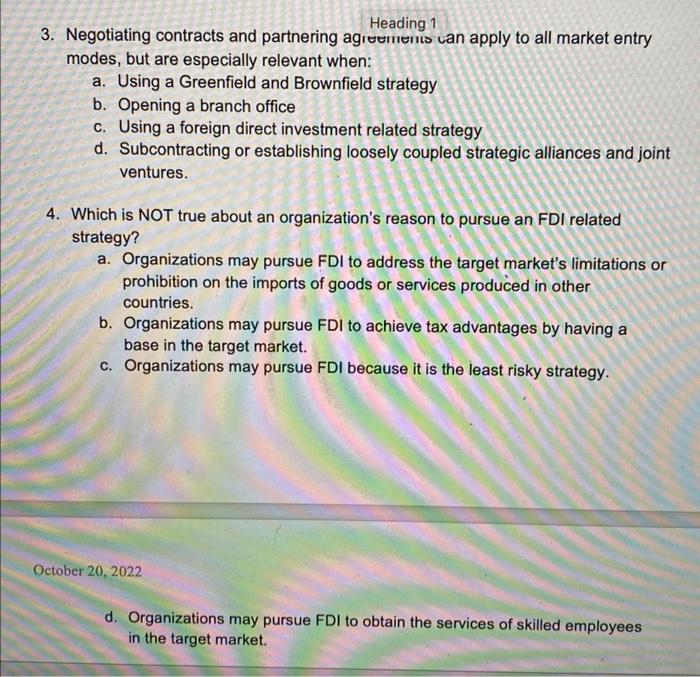 modes, but are especially relevant when: a. Using