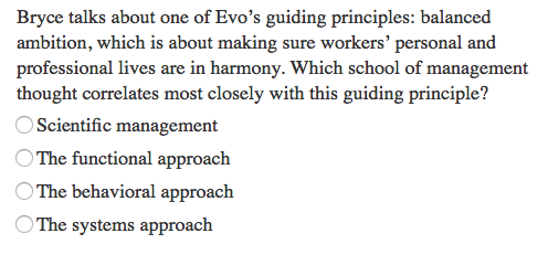 Bryce talks about one of Evo's guiding