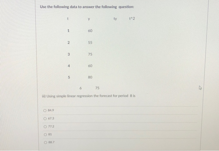 Use the following data to answer the next two