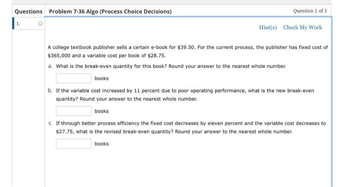 A college textbook publisher sells a certain