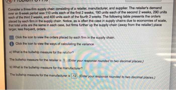 PIUVIGITUI Consider a three-firm supply chain