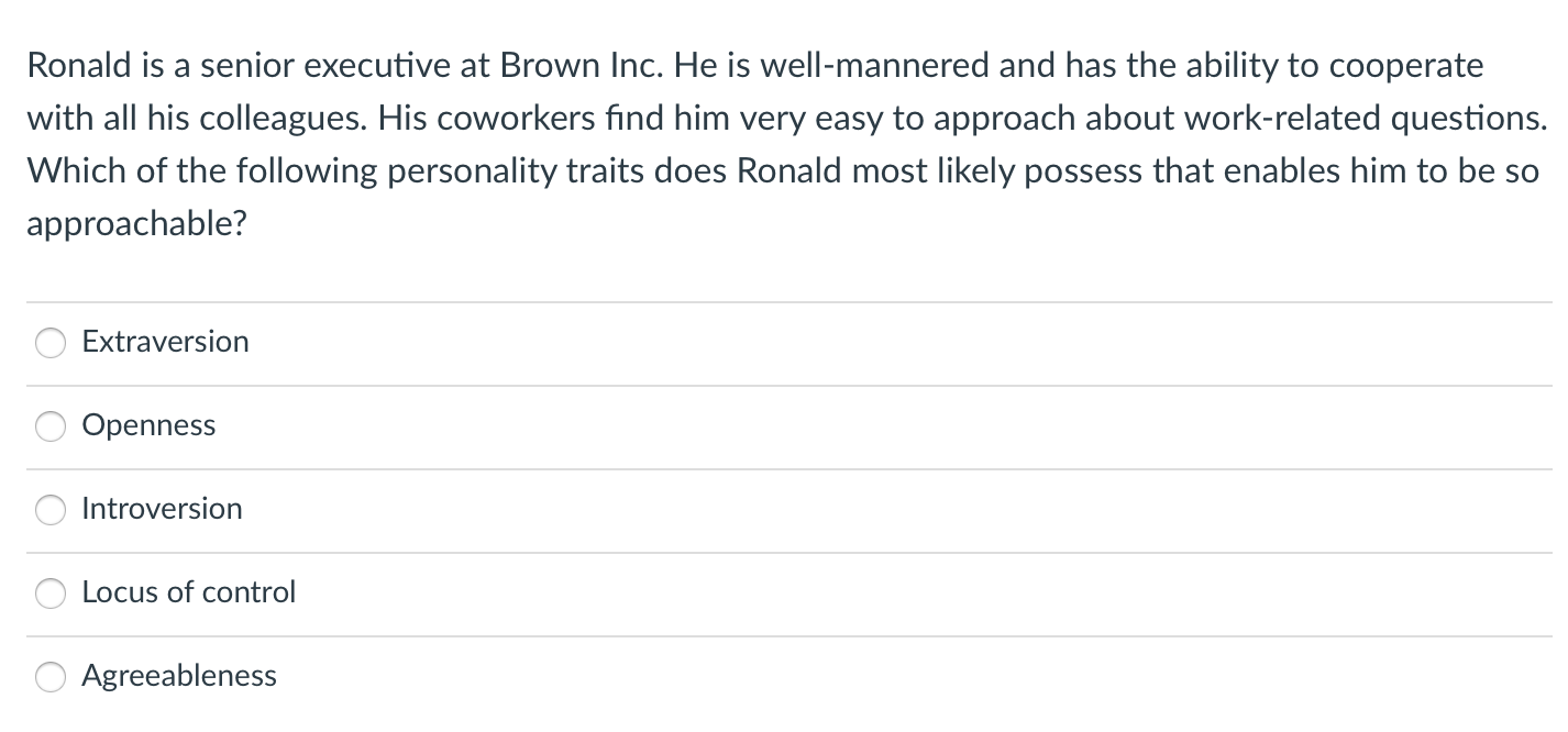Ronald is a senior executive at Brown Inc. He is