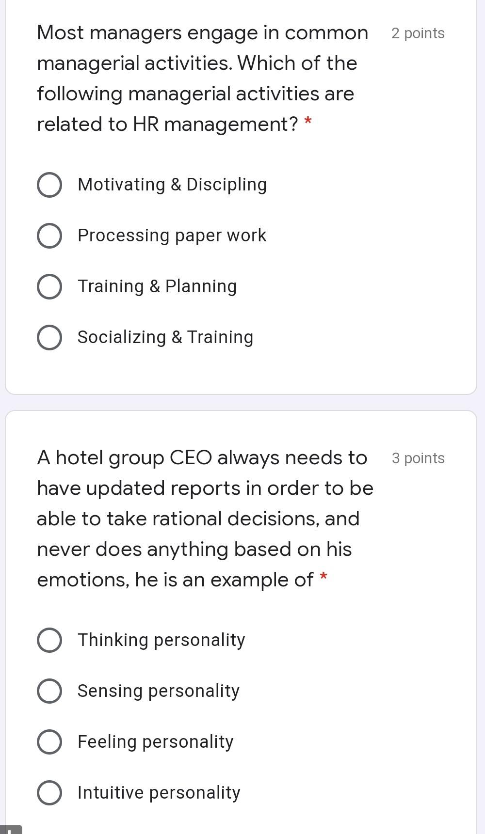 2 points George works in ABC company where he is