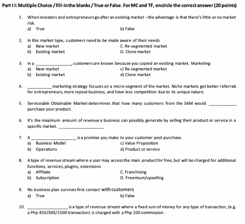 1. When investors and entrepreneurs go after an