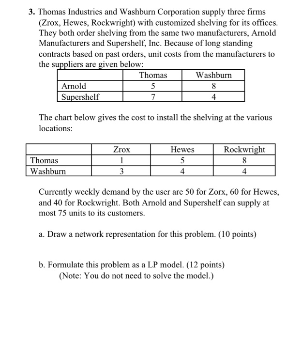3. Thomas Industries and Washburn Corporation