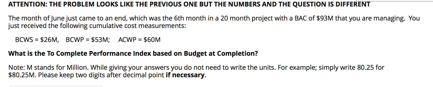 ATTENTION: THE PROBLEM LOOKS LIKE THE PREVIOUS