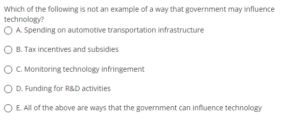 Which of the following is not an example of a way