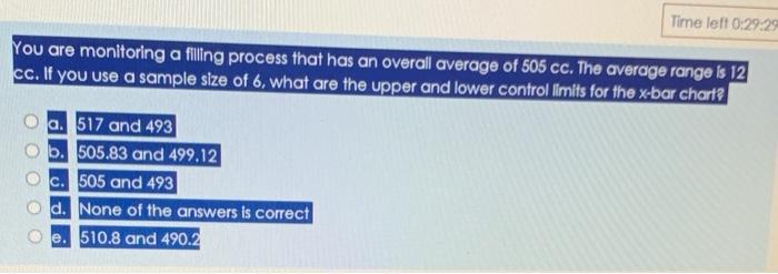 Time left 0:29:29 You are monitoring a filling