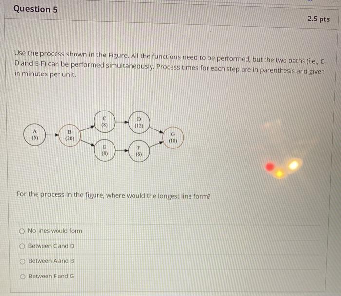 Question 5 2.5 pts Use the process shown in the