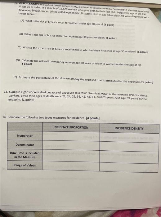 Answer the following questions at age 30 or