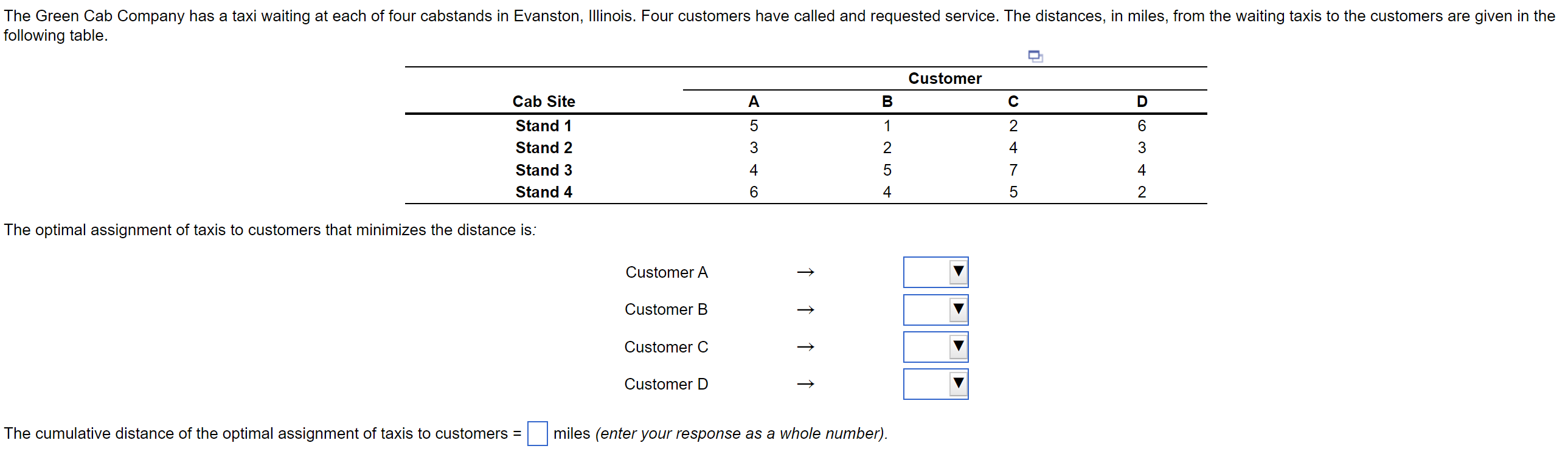 The Green Cab Company has a taxi waiting at each