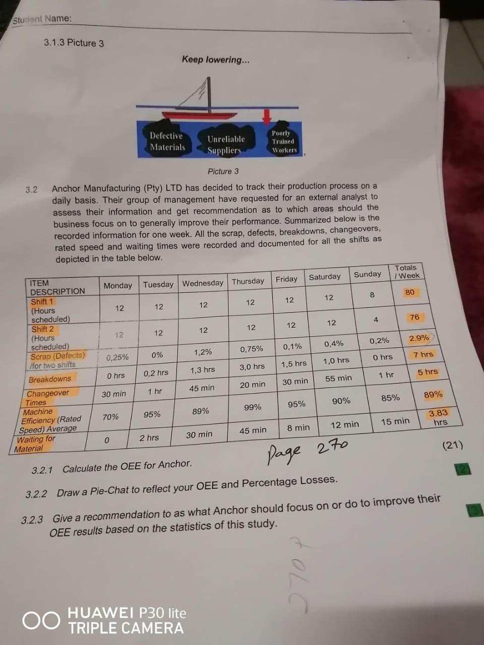 Good day, Please help with this question