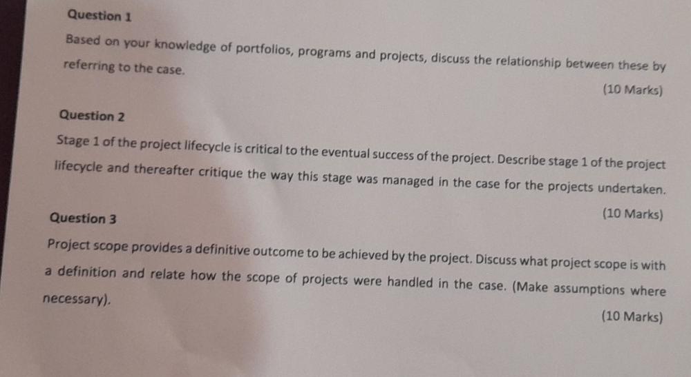 can I be helped with Project management PROJECT