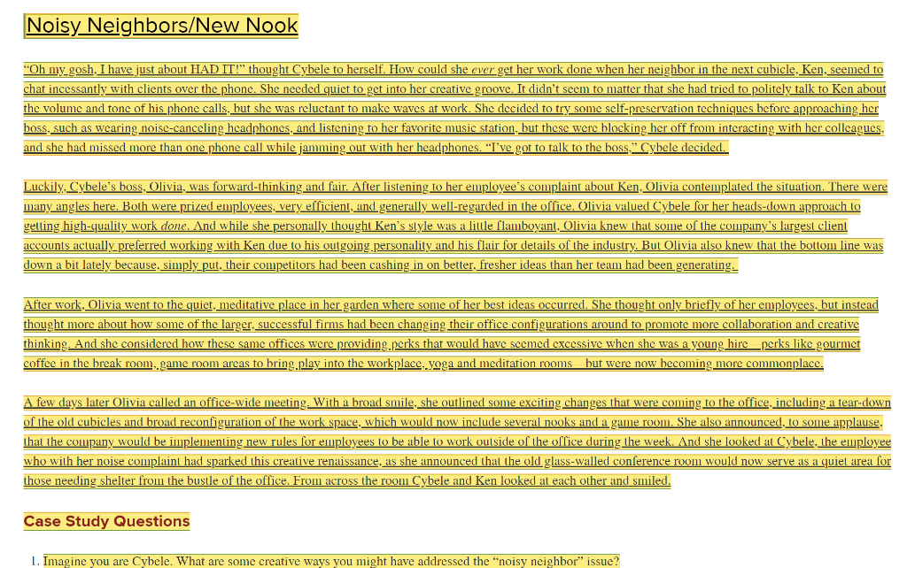 2- Noisy Neighbors/New Nook "Oh my gosh. I have