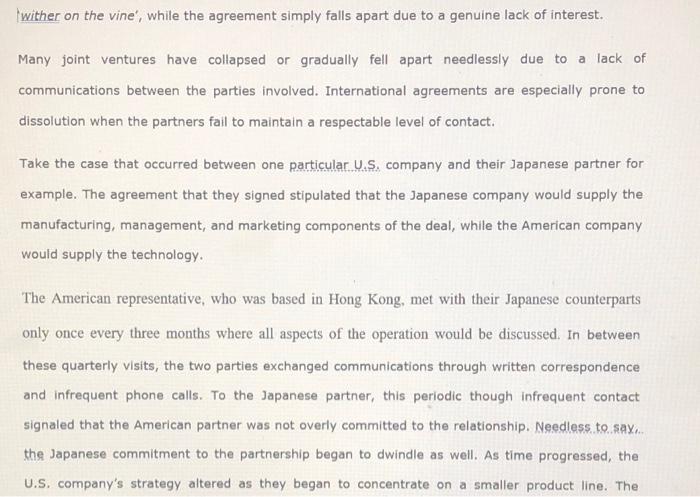 The importance of keeping the lines of