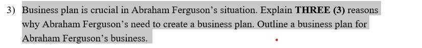 Abraham Ferguson grew up in a low-income
