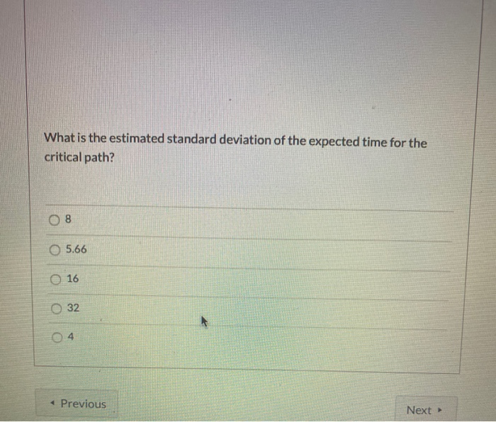Question 8 2.5 pts Time estimates Expected