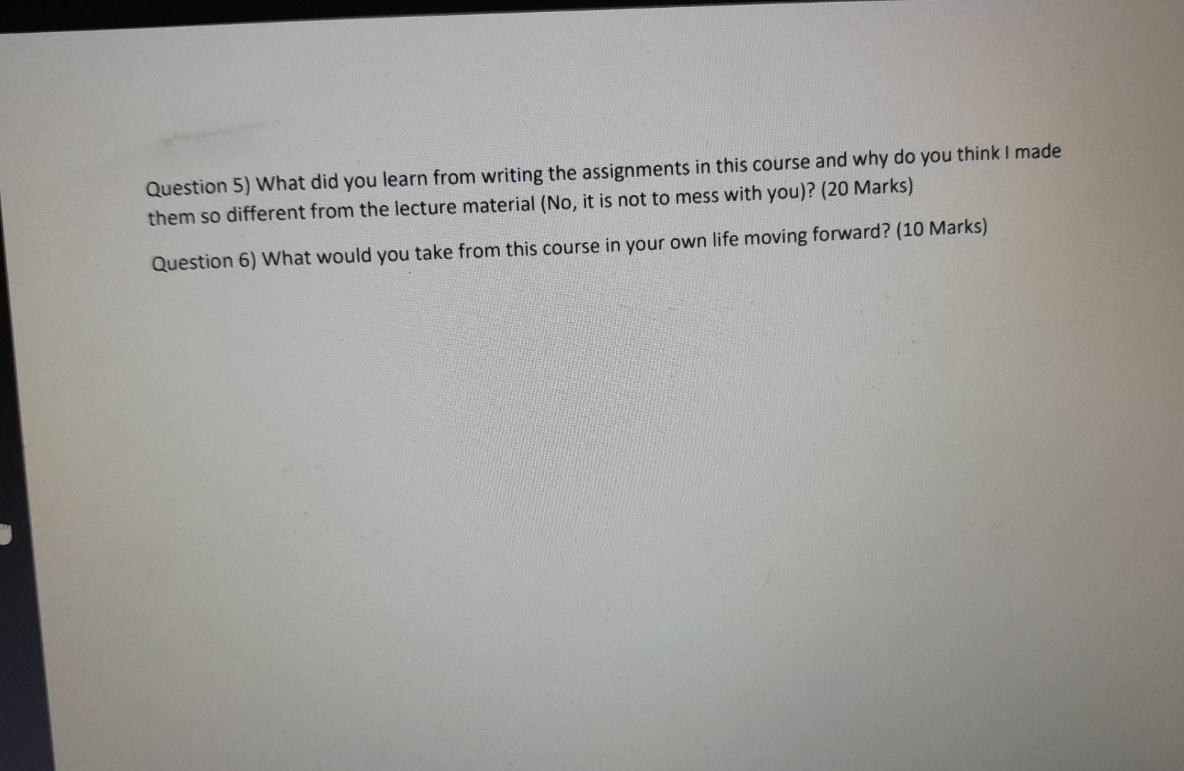 Question 1) Develop a process map that shows how
