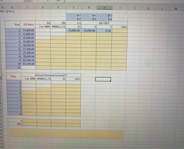 please provide step by step directions in excel