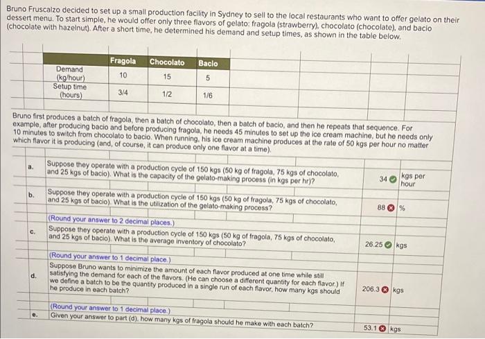 b d e Bruno Fruscalzo decided to set up a small