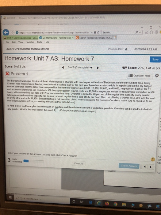 GBCOM Preview for SERVERIACCPAC REPORTS OPEN