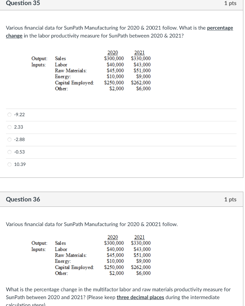 Please help me with these two questions. Various