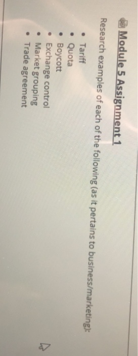 Module 5 Assignment 1 Research examples of each