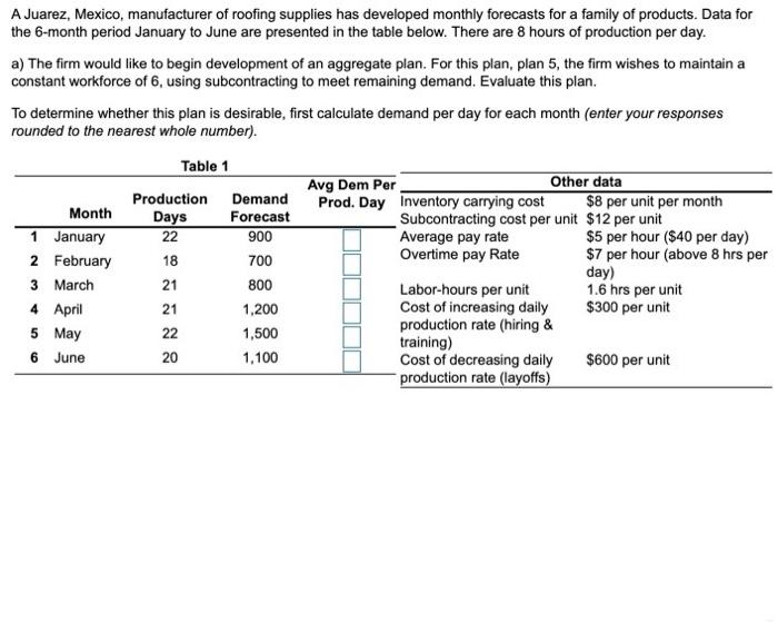 1. daily production rate 2. the total