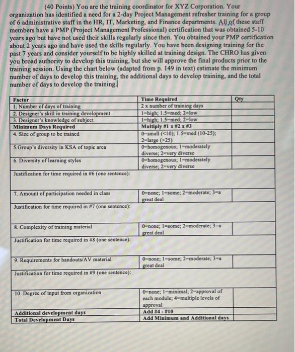 Please help solve (40 Points) You are the
