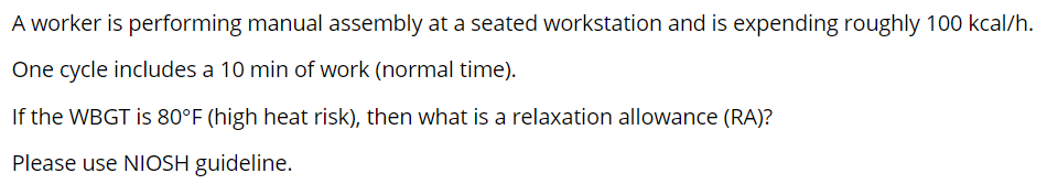 A worker is performing manual assembly at a