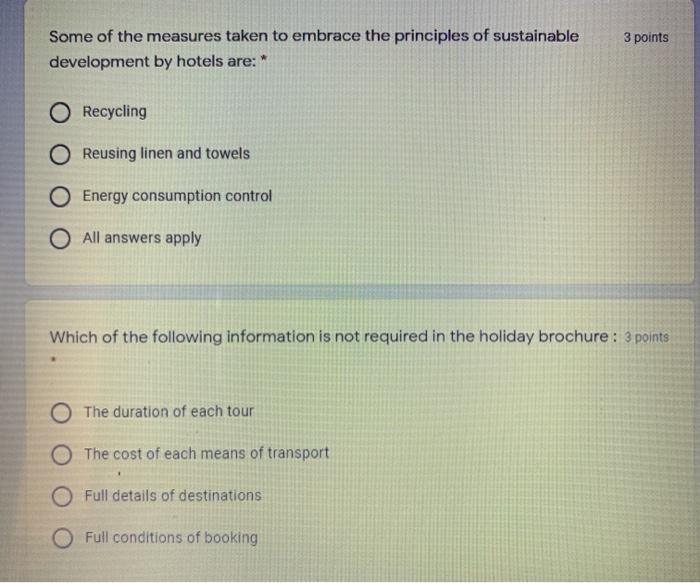 3 points Some of the measures taken to embrace