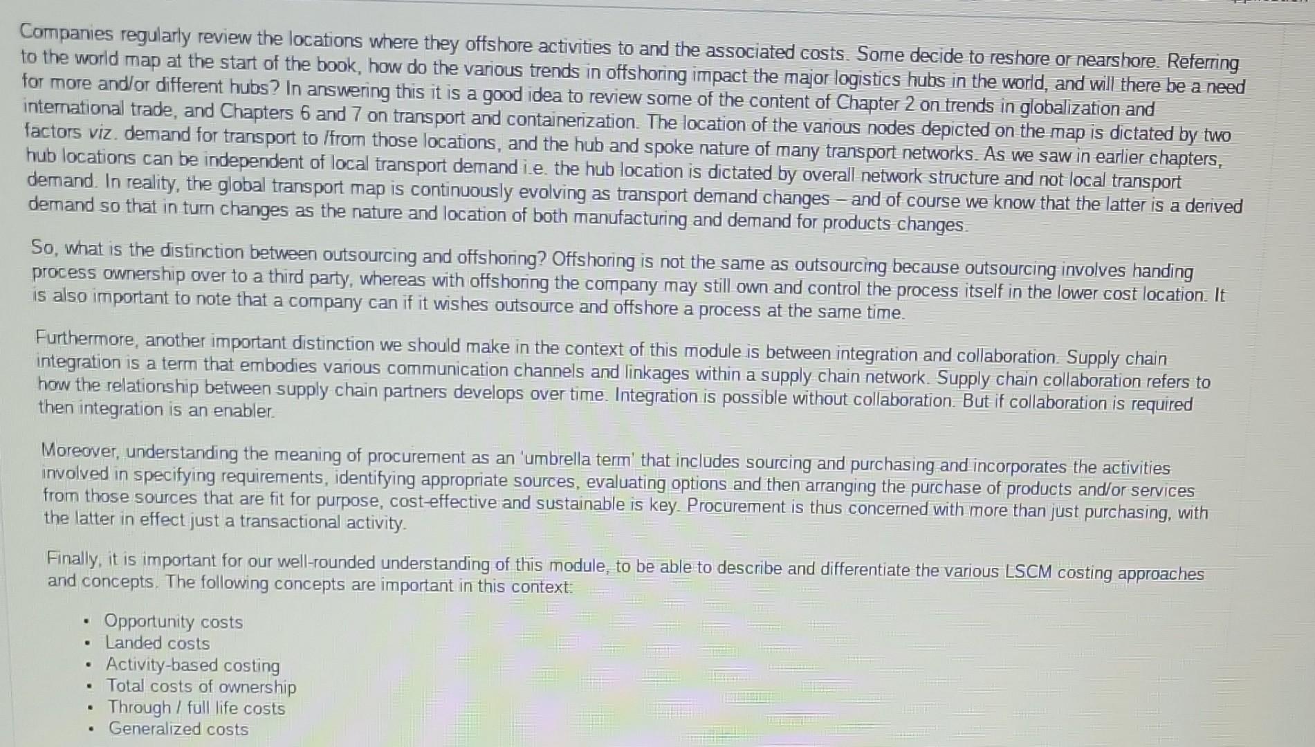 Companies regularly review the locations where