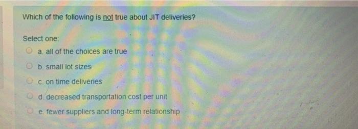 Which of the following would tend to cause an