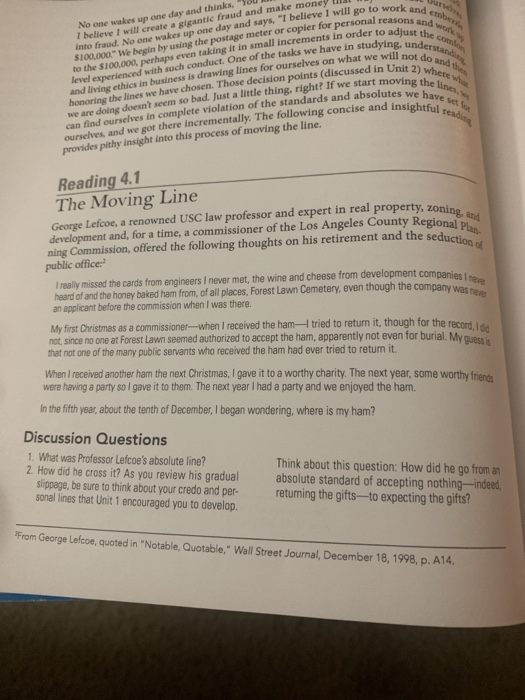 into fraud. No one wakes up one day and says, "I