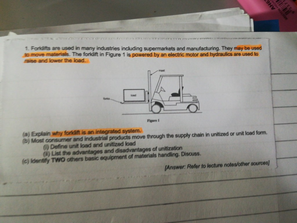 AH6 1. Fordifts are used in many industries