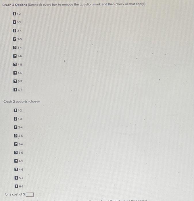 4. Given the following network diagram and